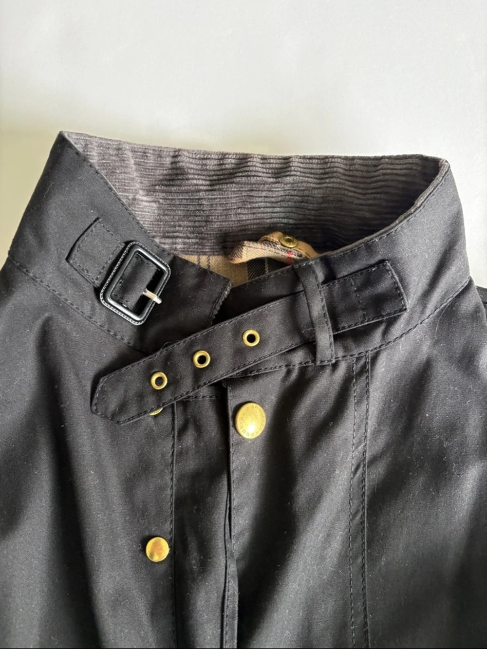 Mens Barbour International Wax Jacket - black, 42 - Picture 3 of 13